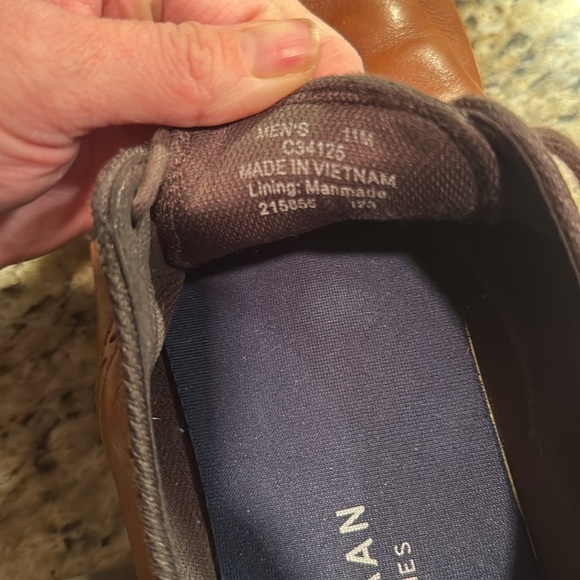 Cole Haan Men’s Go To Plain Toe Brown Leather Lace Up Oxfords 11M Dressy Career - Picture 8 of 8